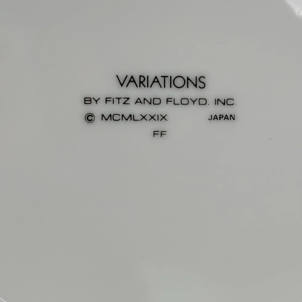 Vintage Set of 4 Fitz and Floyd Fat Is Beautiful Porcelain Plates